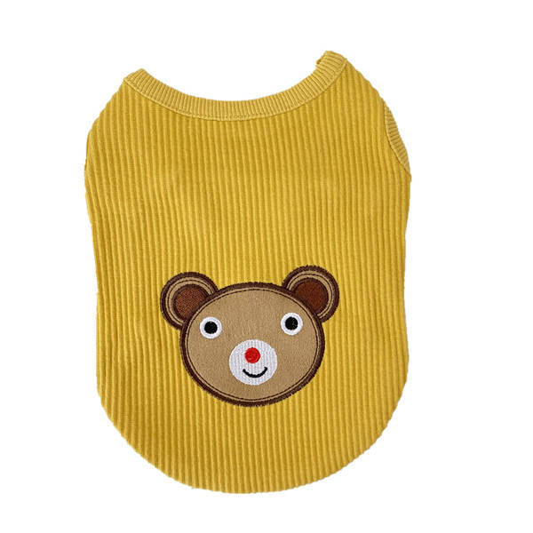 Aplikatsiooniga puuvillane vest koertele