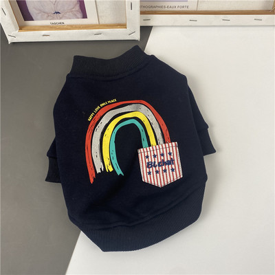 Koera puuvillane värvilise aplikatsiooniga pluus