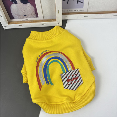 Koera puuvillane värvilise aplikatsiooniga pluus