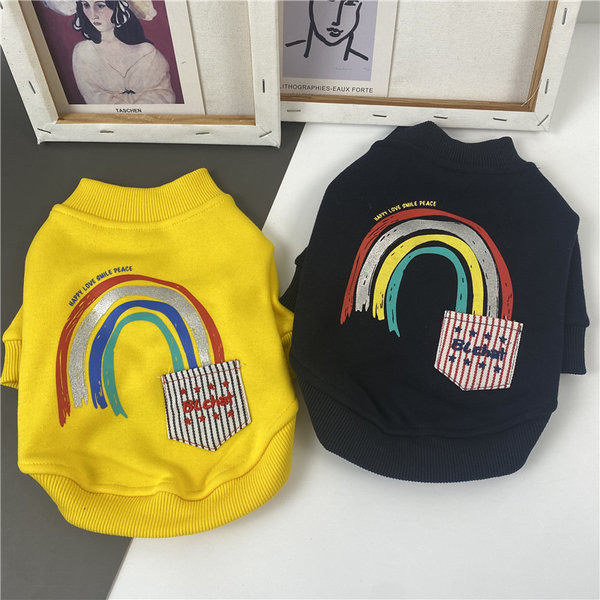 Koera puuvillane värvilise aplikatsiooniga pluus