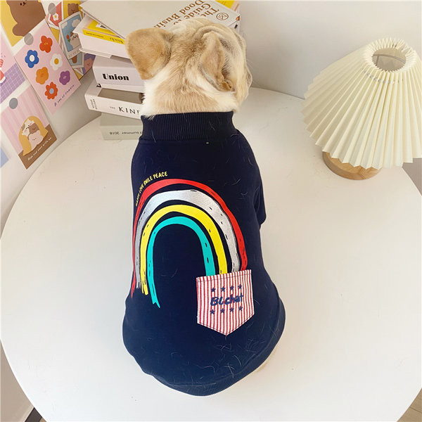 Koera puuvillane värvilise aplikatsiooniga pluus