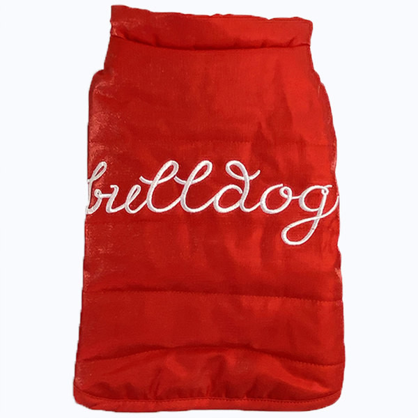 Stiilne nööpidega koerapolsterdatud vest