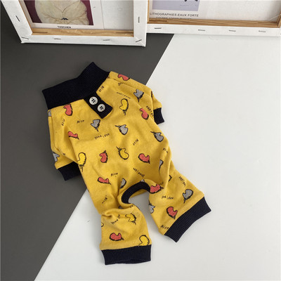 Puuvillane värvitrükiga kombinesoon koertele