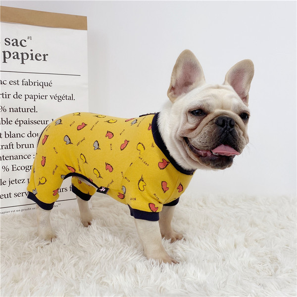 Puuvillane värvitrükiga kombinesoon koertele