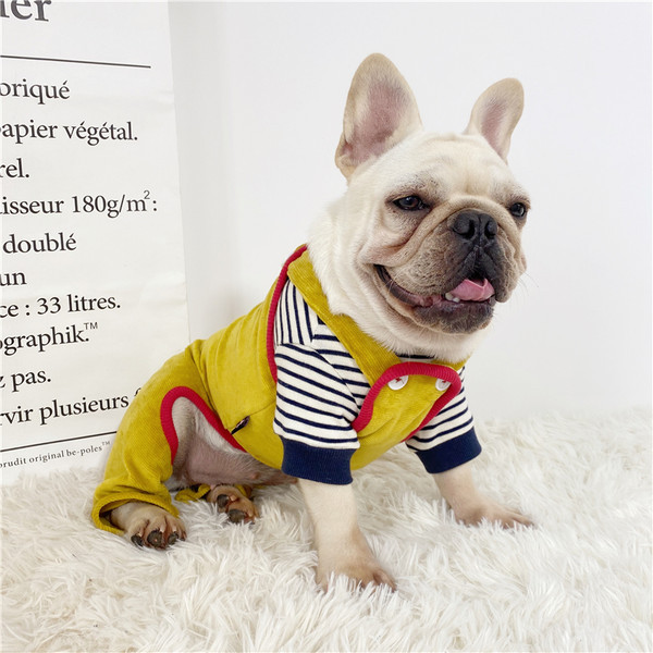 Salopeta pentru caini in doua culori