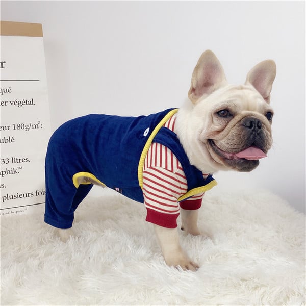 Salopeta pentru caini in doua culori