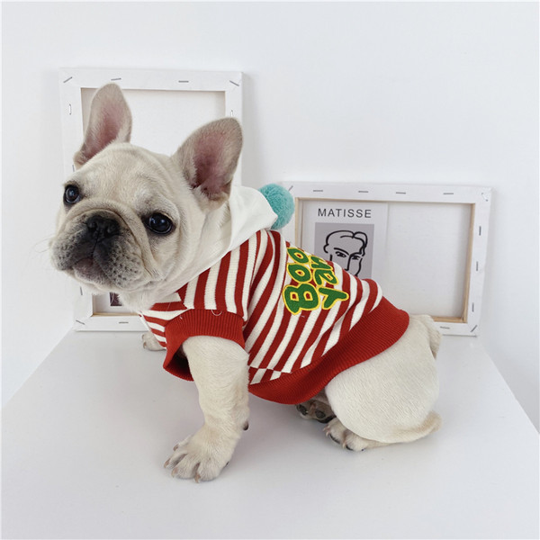 Μπλούζα για μικρά σκυλάκια με καπέλο