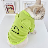 Tikandite ja 3D elemendiga triibuline pluus koertele