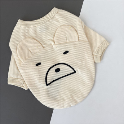 Tikandite ja 3D elemendiga triibuline pluus koertele