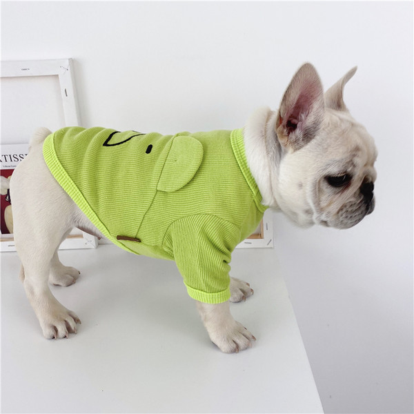 Tikandite ja 3D elemendiga triibuline pluus koertele