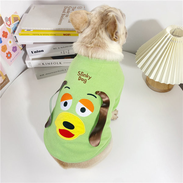 Pulover de iarnă modern cu aplicație pentru câini