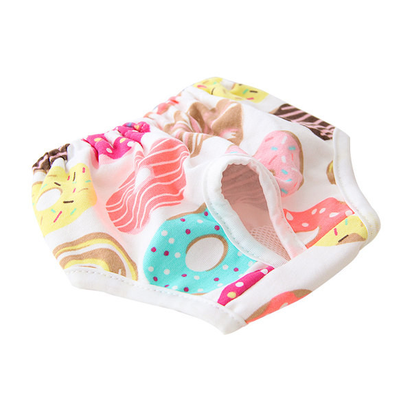 Värvilise mustriga triibulised koerapüksid