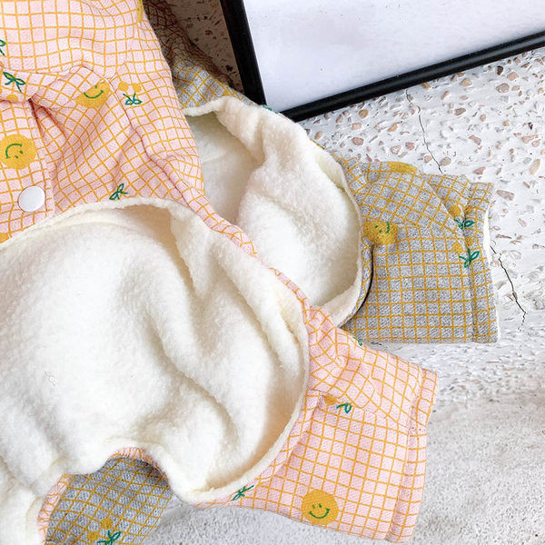 Värvilise mustriga talvejope koertele