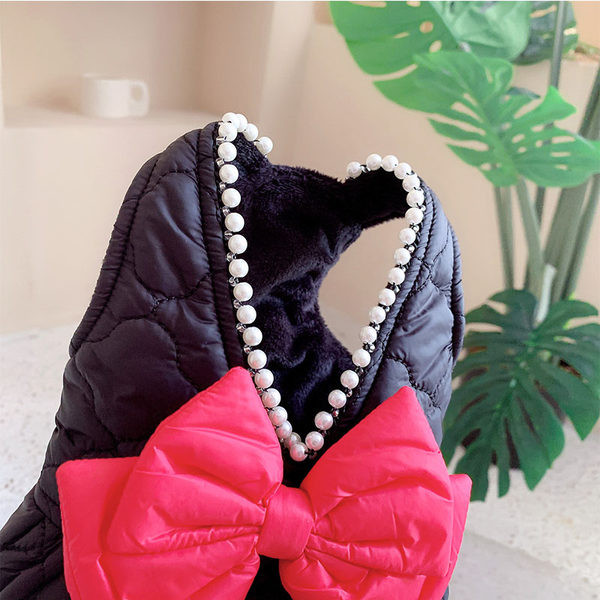 Pärlite ja paelaga vest koertele