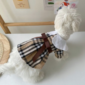 Stiilne ruuduline kleit koertele