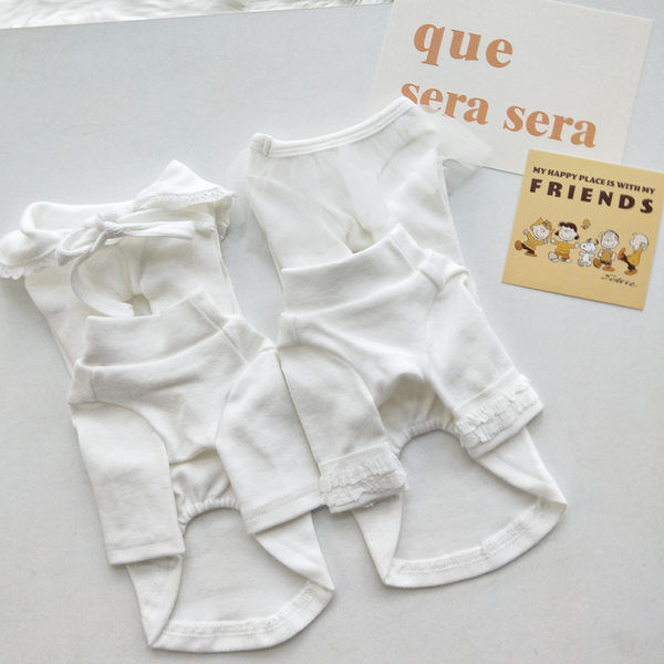 Ρούχα σκυλιών σε λευκά διαφορετικά μοντέλα