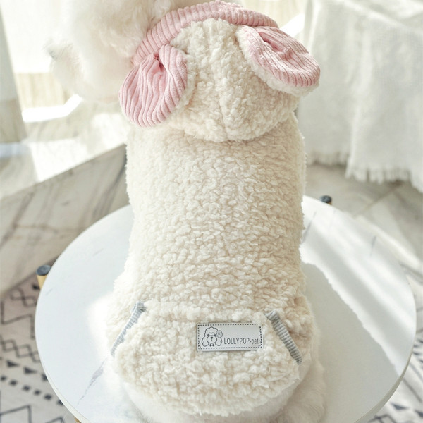 Μοντέρνο βελούδινο μπουφάν με κουκούλα για σκύλους