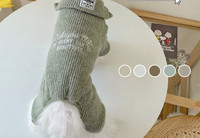 Pulover de pluș pentru câini de talie mică în trei culori