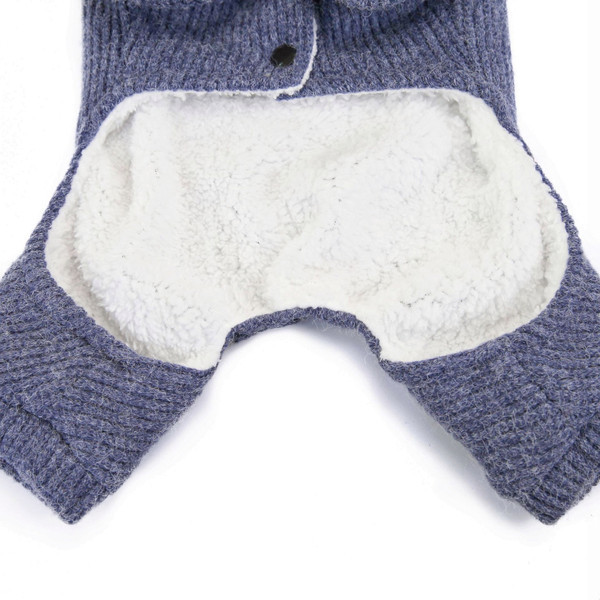 Pulover de pluș pentru câini de talie mică în trei culori