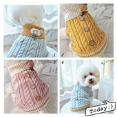 Kootud nööpidega vest koertele