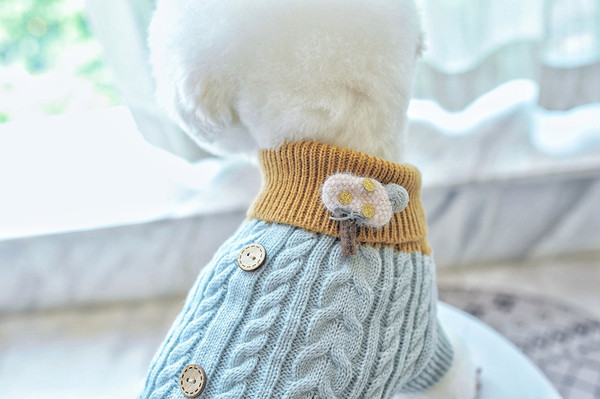 Kootud nööpidega vest koertele