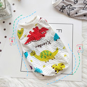 Βαμβακερό γιλέκο για σκύλους με διαφορετική εφαρμογή