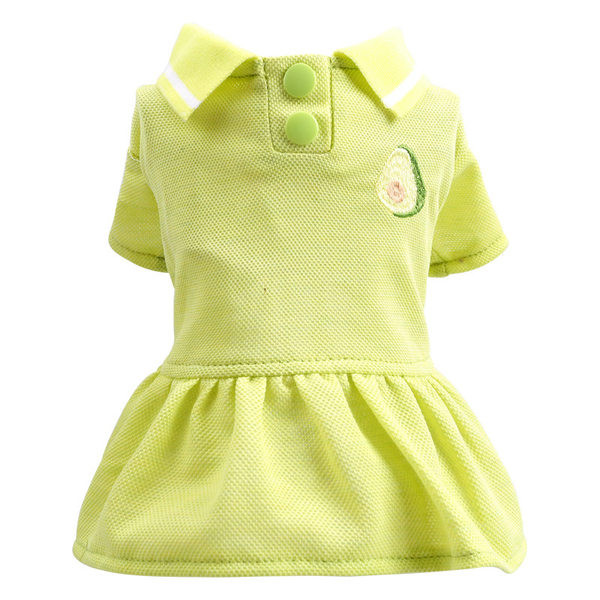 Suvine puuvillane krae ja nööpidega kleit