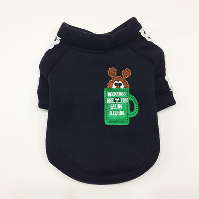 Stiilne kahe värvi tikandiga koerapluus