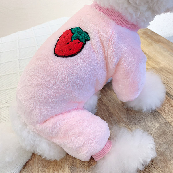 Värvilise tikandiga udukombinesoon koertele