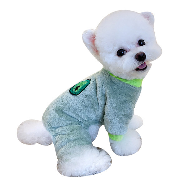 Värvilise tikandiga udukombinesoon koertele