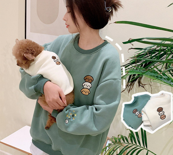 Kahes värvitoonis kampsun väikestele koertele