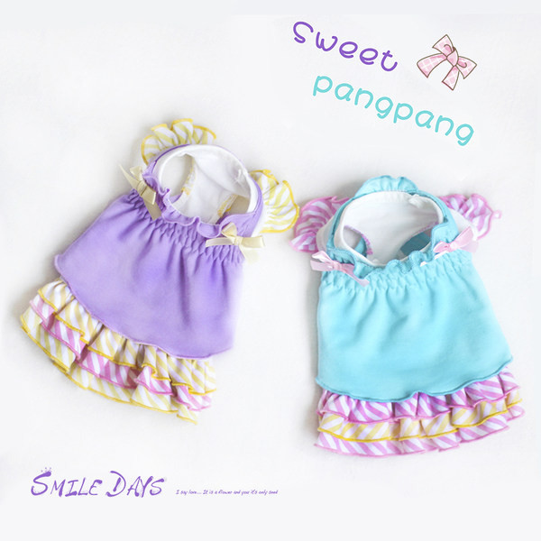 Lokkide ja paelaga kleit koertele