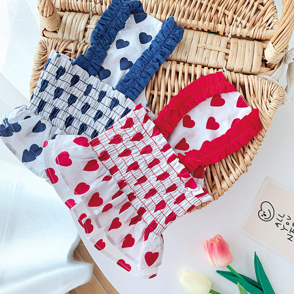 Moodne kleit koertele kahes värvitoonis trükiga