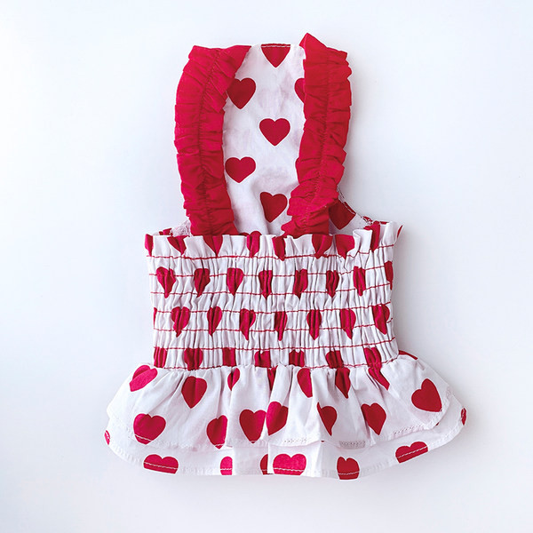 Moodne kleit koertele kahes värvitoonis trükiga