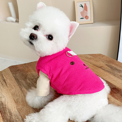 Tikandiga velvetist vest koertele