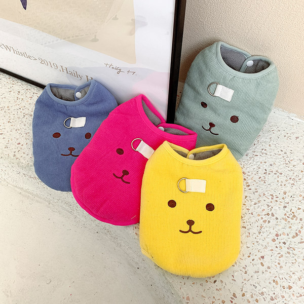 Tikandiga velvetist vest koertele