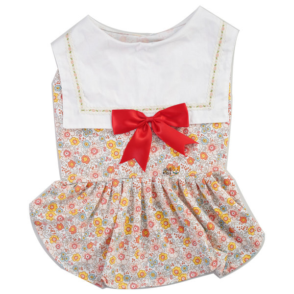 Kleit koertele paela ja laia kaelarihmaga