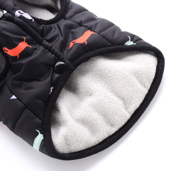 Sügis-talvine trükiga vest koertele