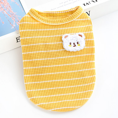 Aplikatsiooniga triibuline pluus koertele