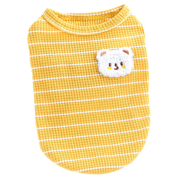 Aplikatsiooniga triibuline pluus koertele