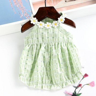 Moodne tikandiga kleit koertele