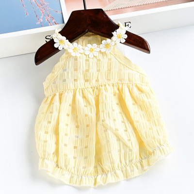 Moodne tikandiga kleit koertele