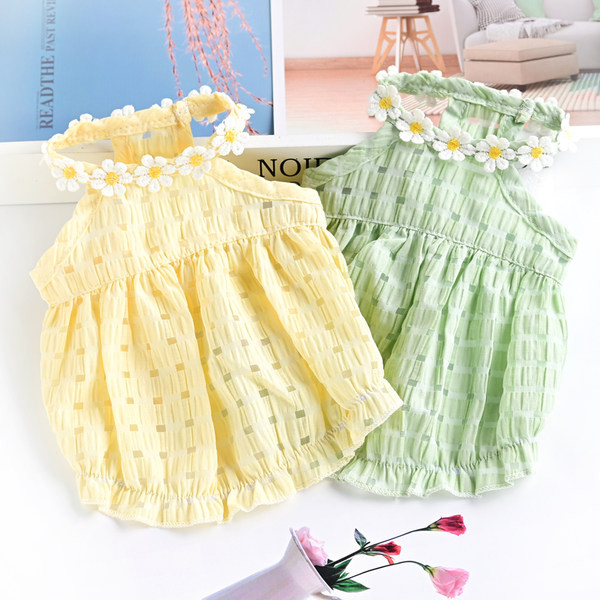 Moodne tikandiga kleit koertele