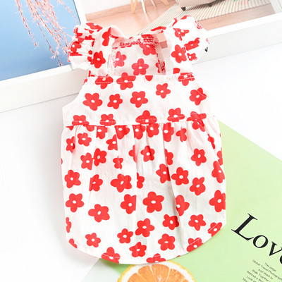 Vest lilledega väikestele koertele