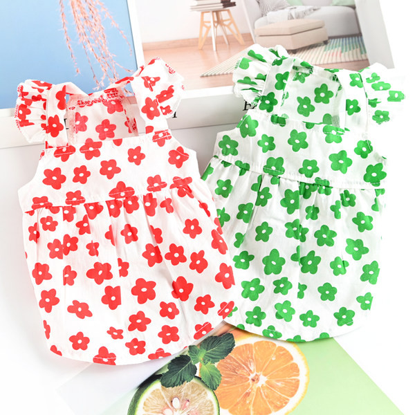 Vest lilledega väikestele koertele