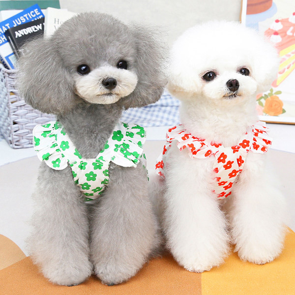 Vest lilledega väikestele koertele