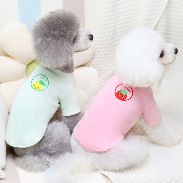 Puuvillane värvilise tikandiga pluus koertele