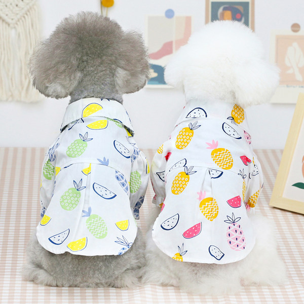 Cămașă colorată pentru câini - două culori