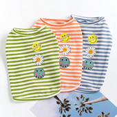 Lilletrükiga triibuline pluus koertele