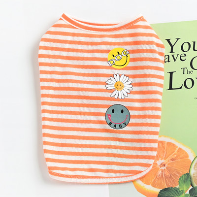 Lilletrükiga triibuline pluus koertele